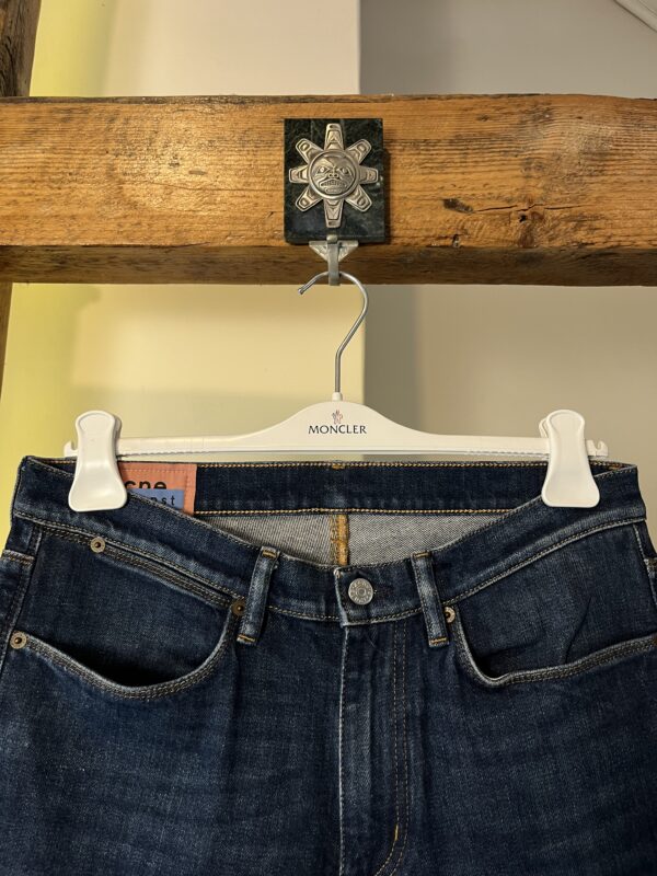 Jeansy Acne Studios Blå Konst Max Dark Blue - obrazek 3