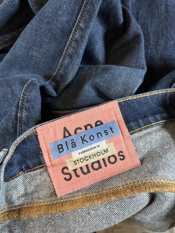 Jeansy Acne Studios Blå Konst Max Dark Blue - obrazek 5
