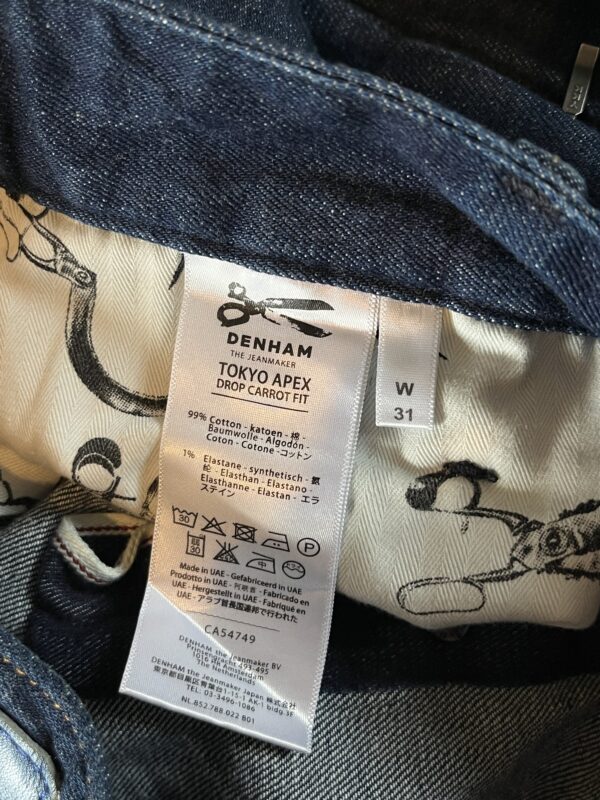 Jeansy Denham Tokyo Apex Drop Carrot Fit - obrazek 8