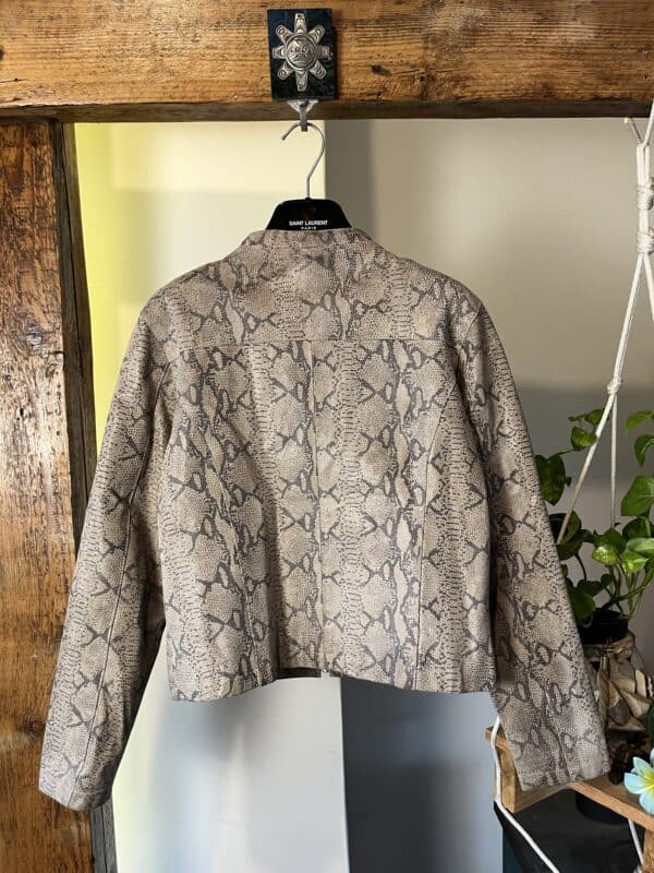 Kurtka Skórzana Snake Pattern 00s - obrazek 2