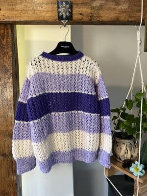 Sweter w Paski Vintage