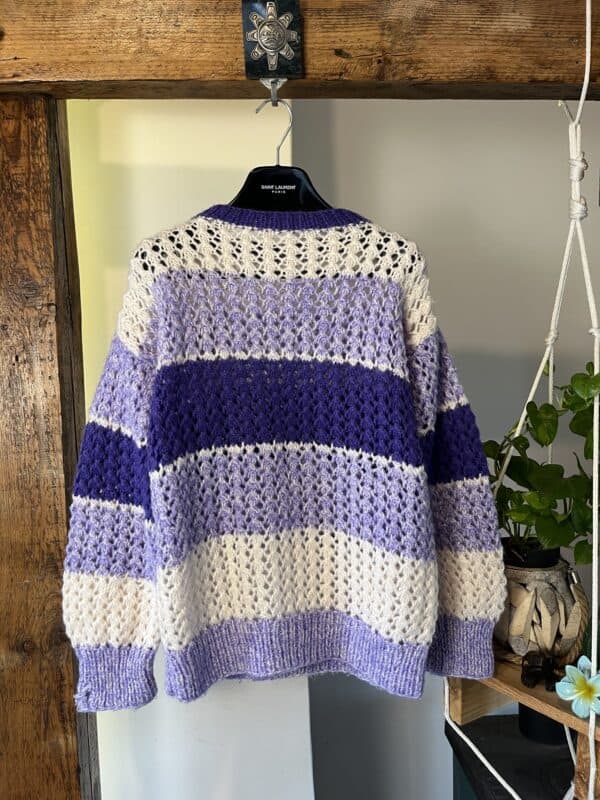 Sweter w Paski Vintage - obrazek 2